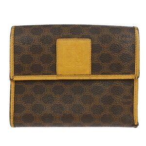 Celine Brown PVC Macadam Wallet 116118